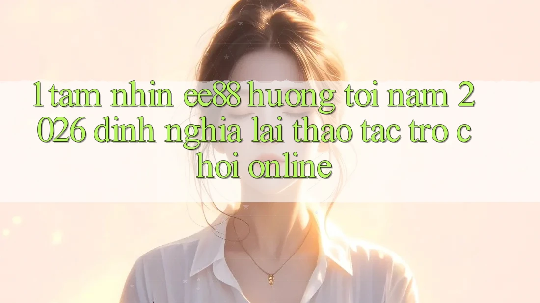 1. Tầm Nhìn ee88 Hướng Tới Năm 2026: Định Nghĩa Lại Thao tác Trò chơi Online