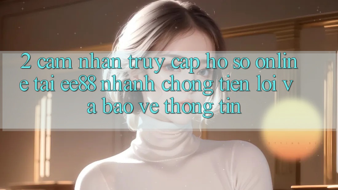 2. Cảm nhận Truy cập hồ sơ Online Tại ee88: Nhanh Chóng, Tiện Lợi Và Bảo vệ thông tin