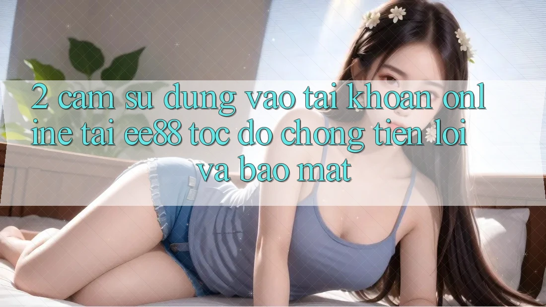 2. Cảm sử dụng Vào tài khoản Online Tại ee88: Tốc độ Chóng, Tiện Lợi Và Bảo Mật 2. Cảm sử dụng Vào tài khoản Online Tại ee88: Tốc độ Chóng, Tiện Lợi Và Bảo Mật