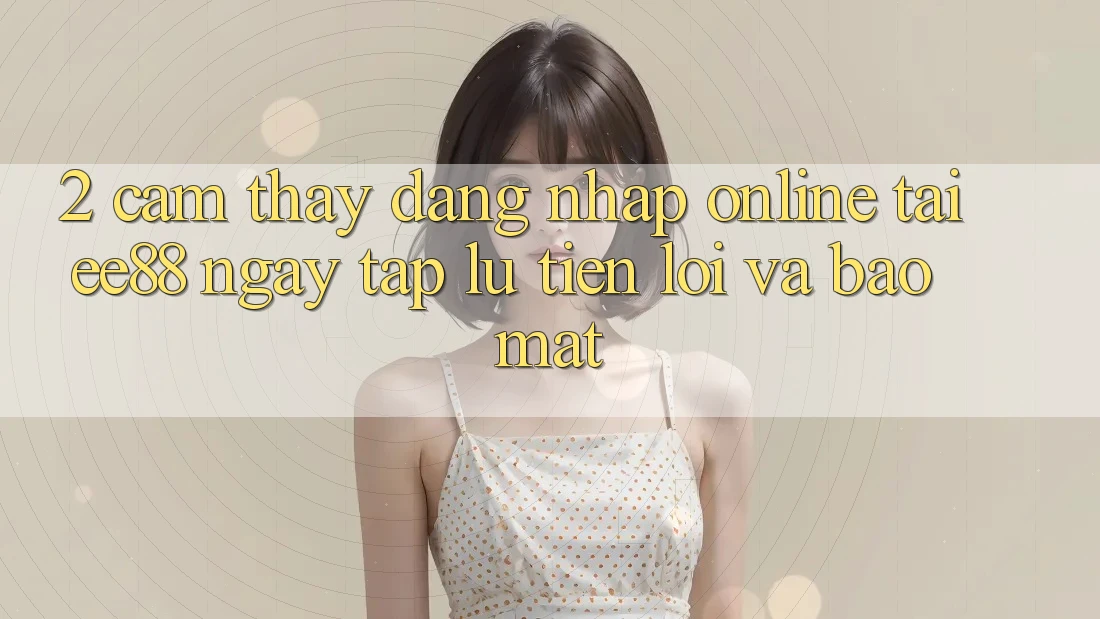 2. Cảm thấy Đăng Nhập Online Tại ee88: Ngay tắp lự, Tiện Lợi Và Bảo Mật