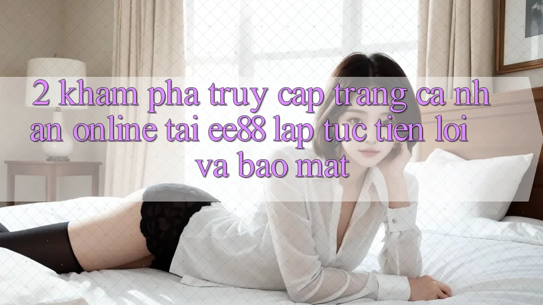 2. Khám phá Truy cập trang cá nhân Online Tại ee88: Lập tức, Tiện Lợi Và Bảo Mật