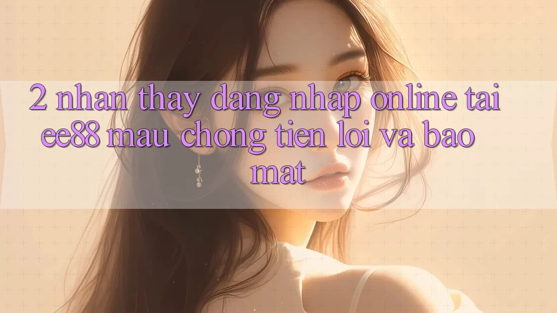 2. Nhận thấy Đăng Nhập Online Tại ee88: Mau Chóng, Tiện Lợi Và Bảo Mật