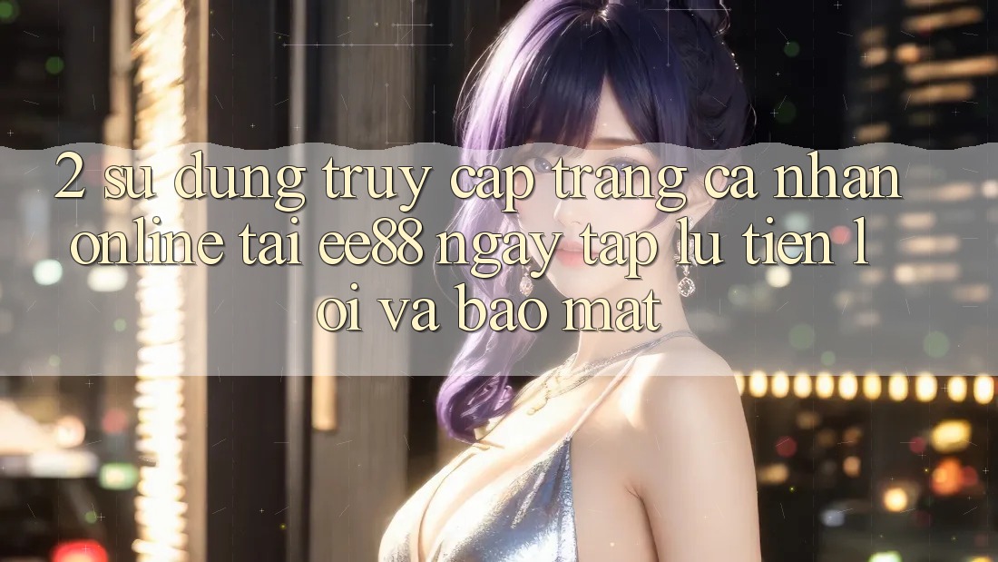 2. Sử dụng Truy cập trang cá nhân Online Tại ee88: Ngay tắp lự, Tiện Lợi Và Bảo Mật