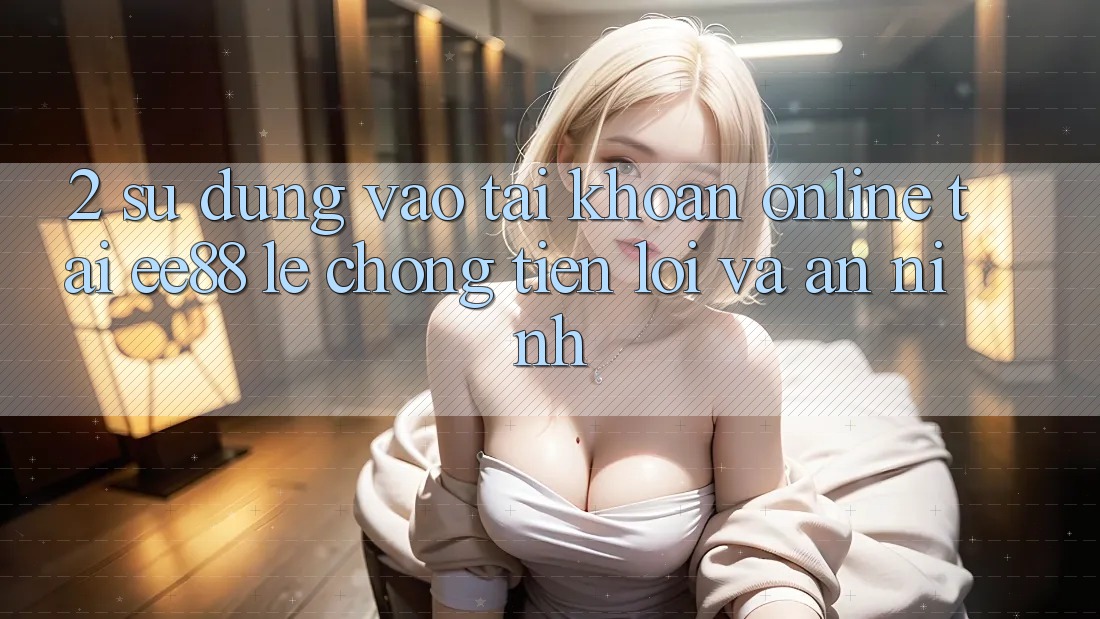 2. Sử dụng Vào tài khoản Online Tại ee88: Lẹ Chóng, Tiện Lợi Và An ninh