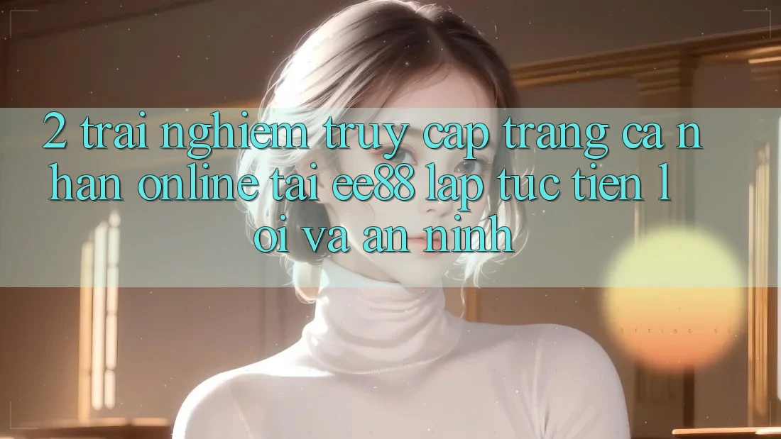 2. Trải nghiệm Truy cập trang cá nhân Online Tại ee88: Lập tức, Tiện Lợi Và An ninh