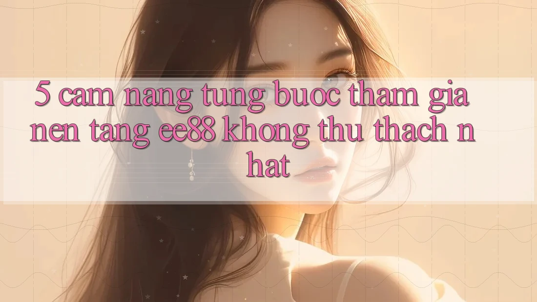 5. Cẩm nang Từng Bước Tham Gia Nền Tảng ee88 Không thử thách Nhất