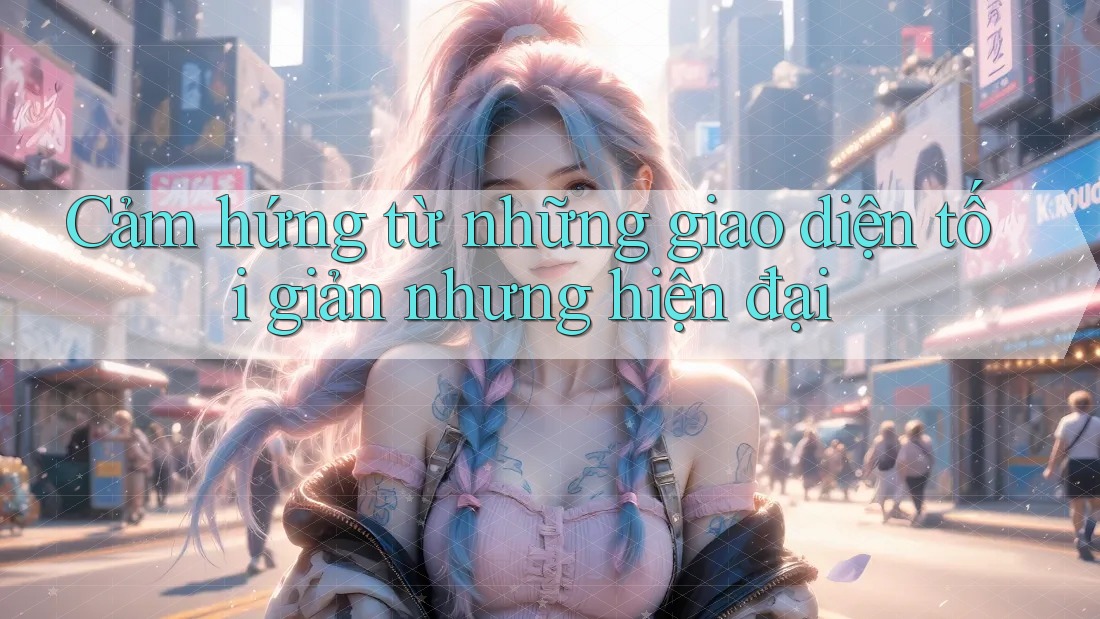 Cảm hứng từ những giao diện tối giản nhưng hiện đại