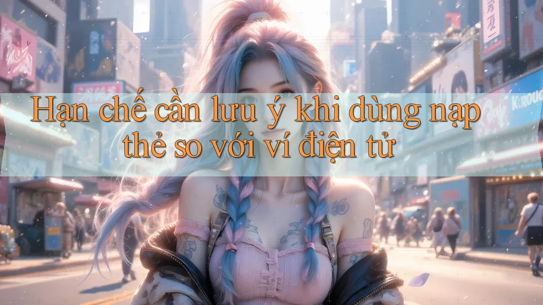 Hạn chế cần lưu ý khi dùng nạp thẻ so với ví điện tử