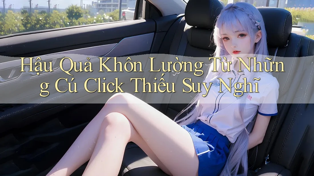 Hậu Quả Khôn Lường Từ Những Cú Click Thiếu Suy Nghĩ Hậu Quả Khôn Lường Từ Những Cú Click Thiếu Suy Nghĩ