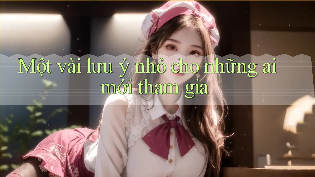 Một vài lưu ý nhỏ cho những ai mới tham gia