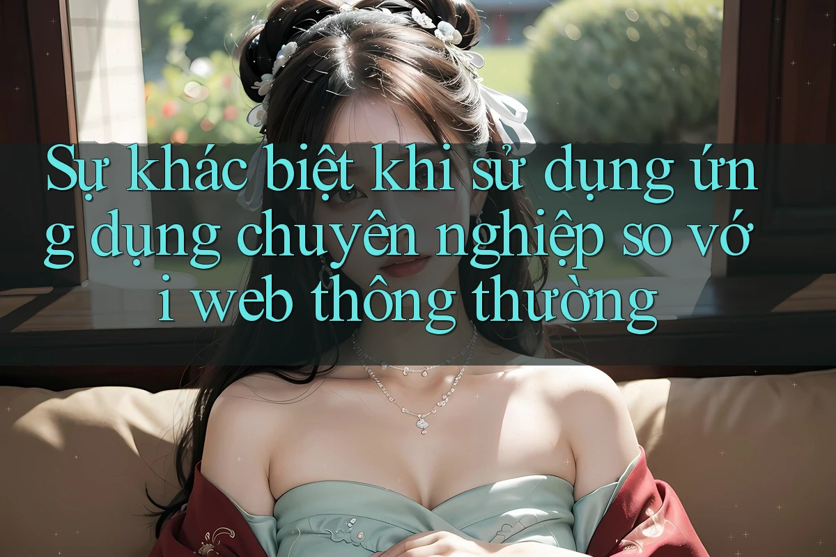 Sự khác biệt khi sử dụng ứng dụng chuyên nghiệp so với web thông thường